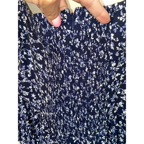 Reformation Inori Midi Floral Dress in Twilight SZ 8 - Picture 6 of 11